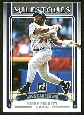 2025 Donruss Milestones Kirby Puckett Minnesota Twins #6 - Image 1 of 2