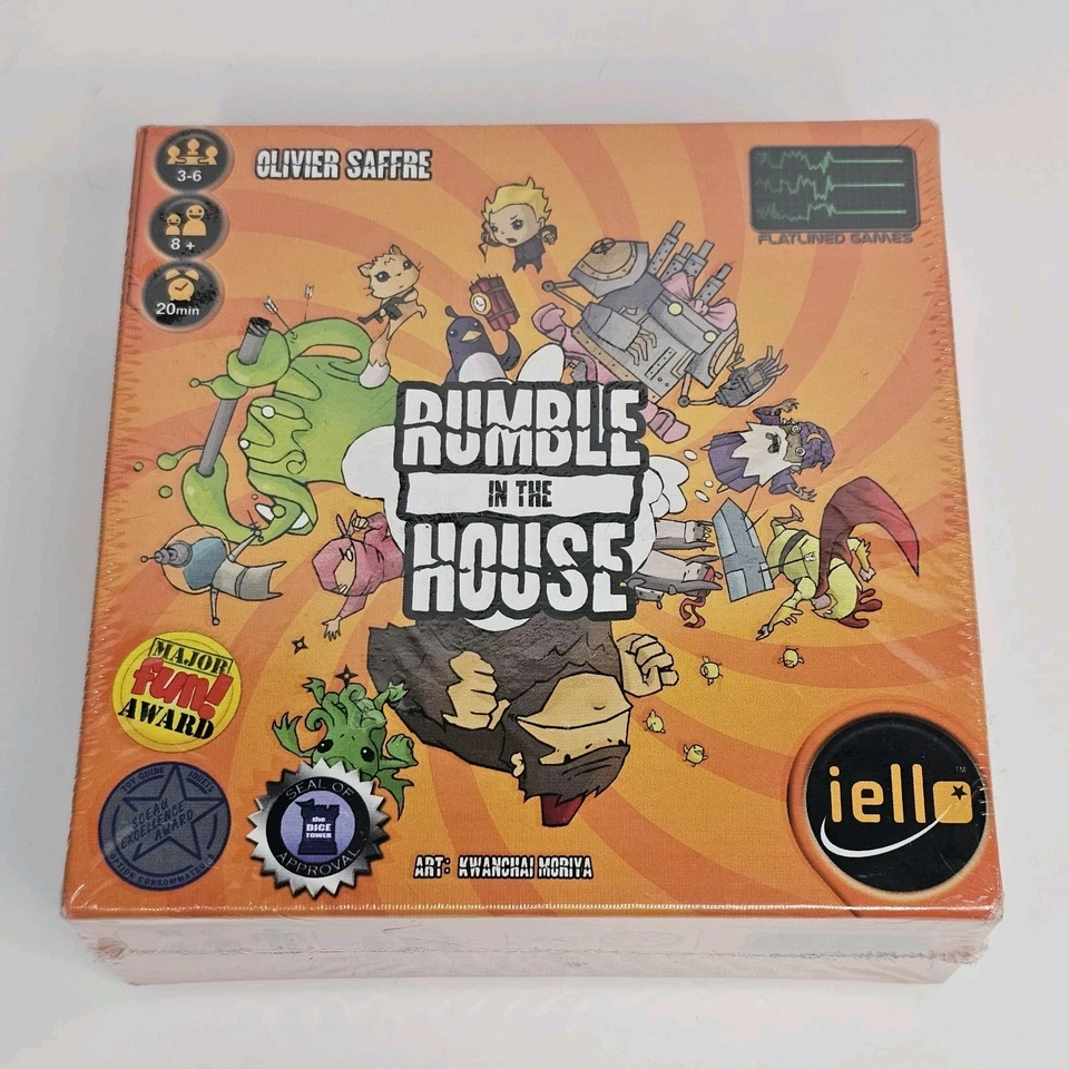 Rumble in The House Board Game by IELLO and Flatlined Games 100 Complete
