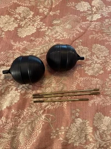 Toilet Semi-Soft Black Plastic Universal Tank Float  And Rods New N Semi Used - Picture 1 of 14