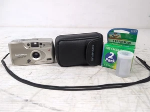 Olympus Trip AF 50 analoge Kompaktkamera 35 mm silber Gehäuse & Film - funktioniert - Bild 1 von 7