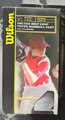 Молодежные бейсбольные штаны Wilson Deluxe с поясной петлей средние серые - Изображение 1 из 2