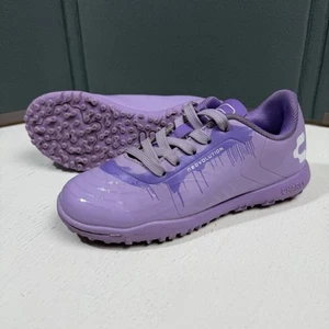 CHARLY Youth Sz 13 Kids Girls Boys Soccer Cleats Shoes Football Athletic Purple - Picture 1 of 10