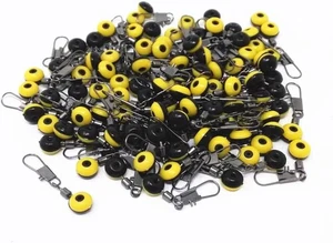 Honbay 100pcs Fishing Line Shank Clip Connector Swivels Sinker 1.18 inch - Picture 1 of 6