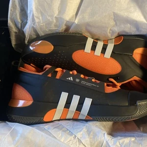 Adidas D.O.N. Issue 5 Black Orange Mens Size 14 15 Sneaker Basketball Shoes - Picture 1 of 9
