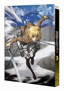 Attack on Titan Vol.3 First Limited Blu-ray W/visual novel Shingeki no Kyojin - Picture 1 of 3
