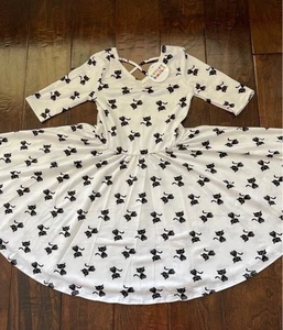 *NWT* DotDotSmile Size 7 Cute Black Cat Ballerina Dress - Picture 1 of 5