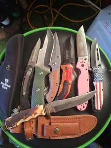 Knife Lot Schrade Tac Force Snake Eye Great Condition - Picture 1 of 5