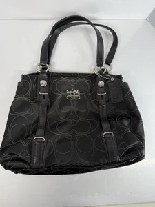 Vintage Coach Mia Satin Leather Bag - Picture 1 of 6