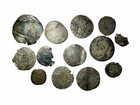 13 Silver Hammered Group Metal Detecting Finds Job Lot Unresearched Collection