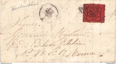 VATICANO - CARTA 1870 Mi 15 / 1292 Foto 1 de 3