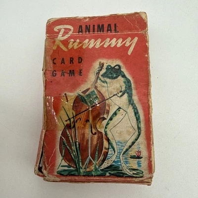 Juego de cartas vintage Animal Rummy Whitman 44 cartas Foto 1 de 4