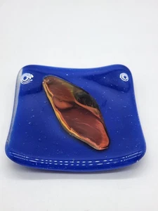 Künstler David Wheeler handgefertigte geschmolzene Glas Schmuck Schale 3" - Bild 1 von 10