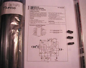 Chips amplificador Plessey TDA-440 IF, 3 ea. De lote antiguo - Imagen 1 de 1