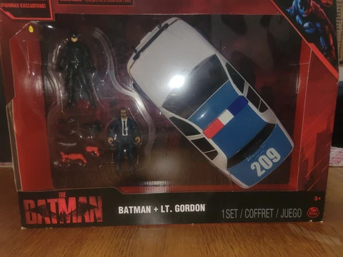 DC Comics The Batman & LT. Gordon Set Gotham City Police Car & Figures NEW Cover