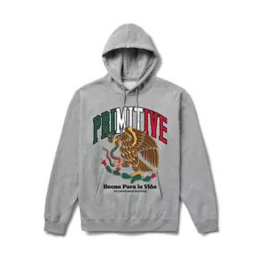 Felpa con cappuccio primitiva ""Collegiate Mexico"" (grigio heather) - Foto 1 di 1