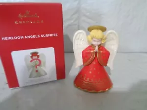 2021 Hallmark Keepsake - Heirloom Angels Surprise Ornament - Red - Picture 1 of 1