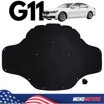 Capó de motor con aislamiento acústico para BMW G11 G12 LCI serie 7 capó revestimiento panel clips Foto 1 de 4