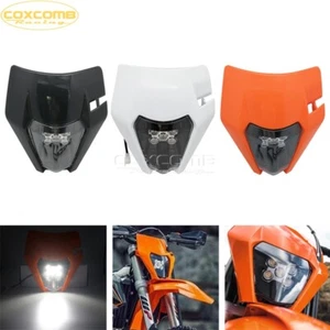 Universal LED Headlight Headlamp w/ Fairing for MX Enduro Dirt Bike ATV Off-Road - Foto 1 di 21