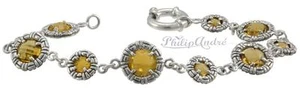 Philip Andre Designer Armband Sterlingsilber echt Whiskey Quarz - Bild 1 von 2