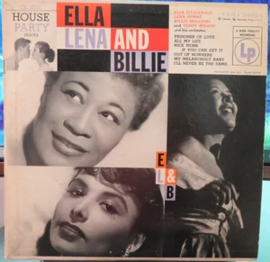 ELLA, LENA & BILLIE w/TEDDY WILSON / 1955 10" LP COLUMBIA RECS (RED 6-EYE LABEL) - Picture 1 of 4