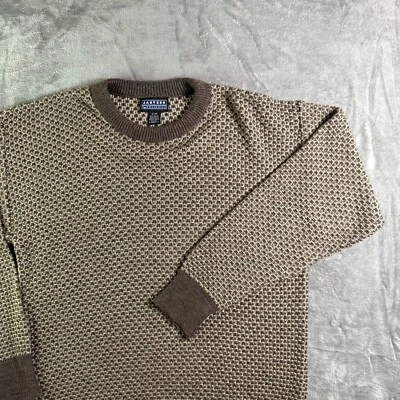 Vintage Jantzen Classics Knit Sweater Textured Pattern Crew Neck Pullover XL - Image 1 of 4
