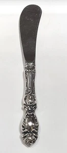 Butter Spreader Sterling Silver Handle Stainless Steel Blade Lucerne By Wallace - Picture 1 of 9