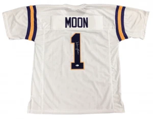 Warren Moon Signed Minnesota Vikings White Jersey (Beckett COA) 9×Pro Bowl Q.B. - Picture 1 of 7