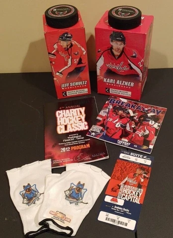 Washington Capitals Bobblehead Set with Memorabilia from Charity Events Cover
