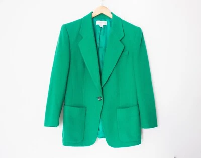 Colección Liz Claiborne | Blazer Vintage Años 90 Verde Manga Larga | Talla 8 Foto 1 de 4