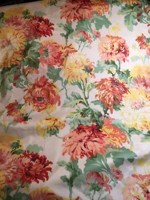 Vintage Fabric Bassett MUM MADNESS Glazed Chintz Cotton 3+ Yards - Image 1 of 3