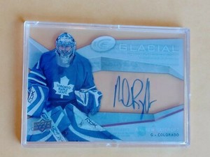 2008-09 Upper Deck Ice Glacial Graphs Auto #GG-AR Andrew Raycroft Toronto 