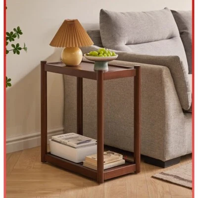 Movable coffee table sofa side solid wood cabinets living room flower stands - Image 1 of 4