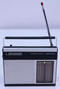 VTG Sony 6F-19W Radio FM/AM 9 Transistor Receiver 1970's Solid State Tokyo Japan - Picture 1 of 24