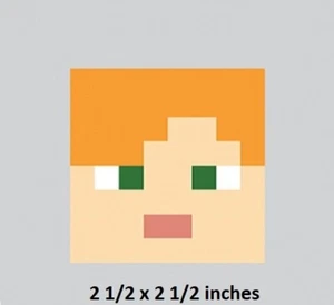 Calcomanía con logotipo de Alex Minecraft personaje peeling palo arte videojuego pegatina de pared jugador - Imagen 1 de 1