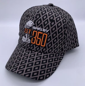 Shelby GT350 Hat / Cap - Diamond Design w/ Cobra Logo & Orange Script - Licensed - Picture 1 of 4