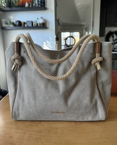 Michael Kors Isla Large Tote Bag - Gold And Rope Details - Picture 1 of 9