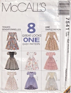 McCall's Sewing Pattern 7541 8 Looks One Pattern Girls Dress Size 10-14 - Bild 1 von 2