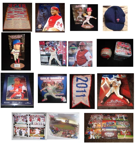 `PHILLIES 2012 PICK A GIVEAWAY:KNIT CAP/PRINT/BOBBLEHEAD/MAGNET/BANNER/TIN SGA Cover