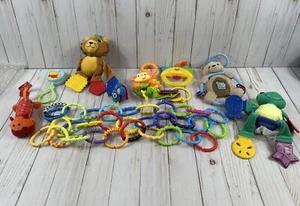 Lot Of 12 Baby Einstein,  Fisher-Price & Etc hanging educational infant toys - Picture 1 of 9
