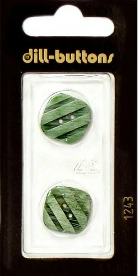 Dill Buttons ~ (1243) - 11/16" - 2 ct - Image 1 of 1