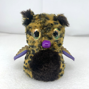 Hatchimals Leopard Spotted & Purple Dragon Bird Owl Interactive Toy 5.5” | Works