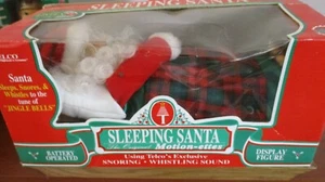 Vintage~MOTION-ETTES~Telco~SLEEPING SANTA~Snores & Whistles~Original Box - Picture 1 of 4