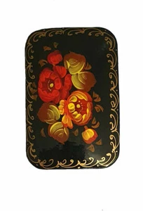 Russian Brooch - Red And Yellow Flowers - Author Kolossova - Picture 1 of 1