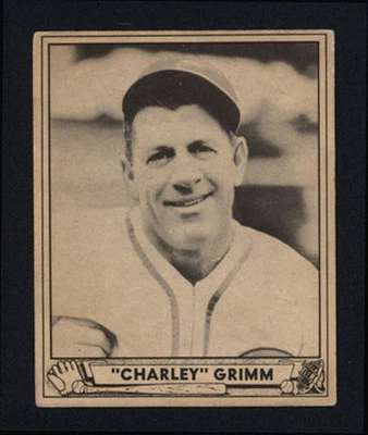 1940 PLAY BALL ~ #228 ~ CHARLEY GRIMM ~ HIGH NUMBER - Image 1 of 2