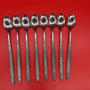 Vintage 8er Set Stylecraft Edelstahl Eistee Teelöffel Japan SYF20 - Bild 1 von 6