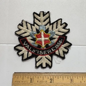 Val d'Isere Savoie France French Alps Ski Resort Skiing Snowflake Patch Badge - Picture 1 of 3