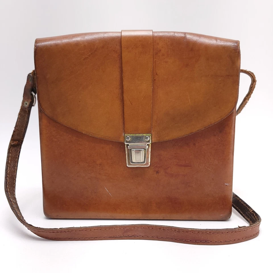 Estuche de transporte de cuero vintage bolsa para cámara retro Polaroid Sx 70 (solo estuche) Foto 1 de 4