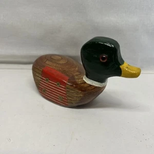 Vintage Wood Golf Club Mallard Duck Figure Paper Weight Decor Decoration Gift - Picture 1 of 9