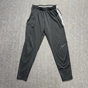Felpa Nike Dri-Fit Training Jogger Uomo Media Nero/Bianco Righe Tasche - Foto 1 di 8