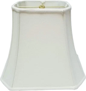 Royal Designs Rectangle Cut Corner Lamp Shade - White - (5 X 6.5) X (8 X 12) X 1 - Picture 1 of 7